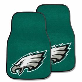 NFL - Philadelphia Eagles 2-pc Carpeted Car Mats 17"x27"