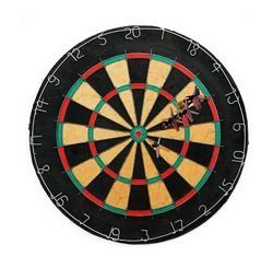 Tournament Bristle Dartboard w 6 Regulation Steel tip darts