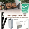 Standing Cigarette Butt Receptacle for Outside, Outdoor Cigarette Butt Disposal, Ashtray for Outside Patioto, Avoid Discarding Cigarette Butts, Black