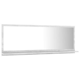 vidaXL Bathroom Mirror Engineered Wood (Option: Concrete Grey (100X1.5X37 Cm))