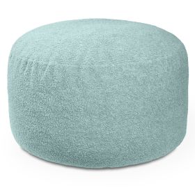 Jaxx Saxx Shearling Faux-Lamb 4 Ft Large Round Bean Bag (Color: Mineral Green)