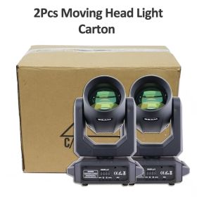 2Pcs/Lot LED 200W Moving Head Light Beam&Spot 18 Rotating Prisms 12 Gobos 8Color Wheel DJ Party Stage Effect Lighting (Color: 2Pcs Carton Case, Plug Type: US PLUG)