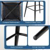 2 Pieces 29 Inch Velvet Bbar Stools Set with Tufted Back and Footrests