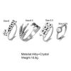 Vintage Distressed Embossed Eagle Claw Ring Set